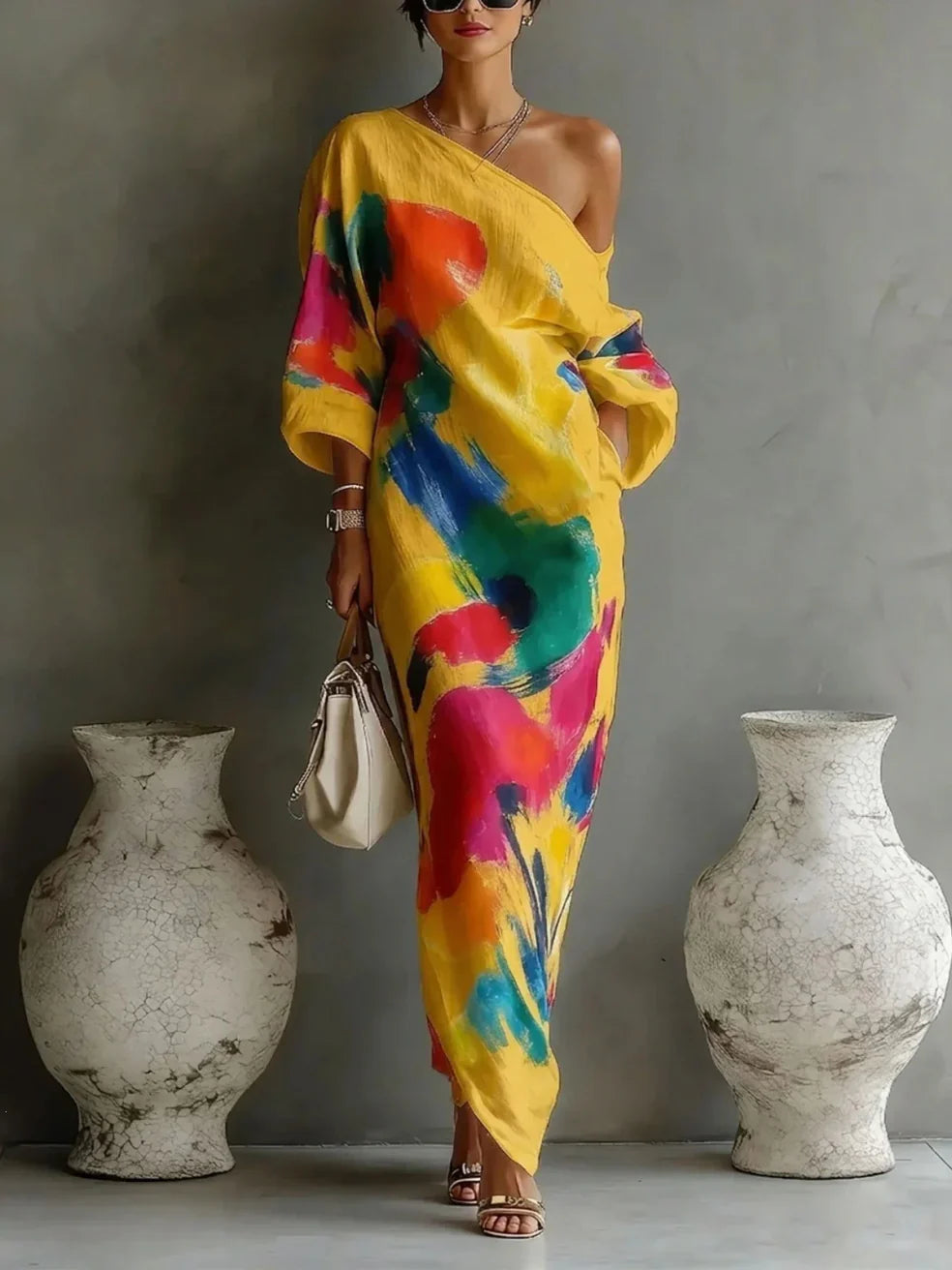 Thea | The One-Shoulder Maxi Dress