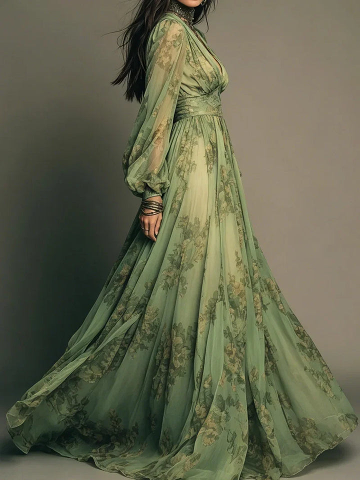 Kelsa™ | Bohemian Floral Maxi Dress