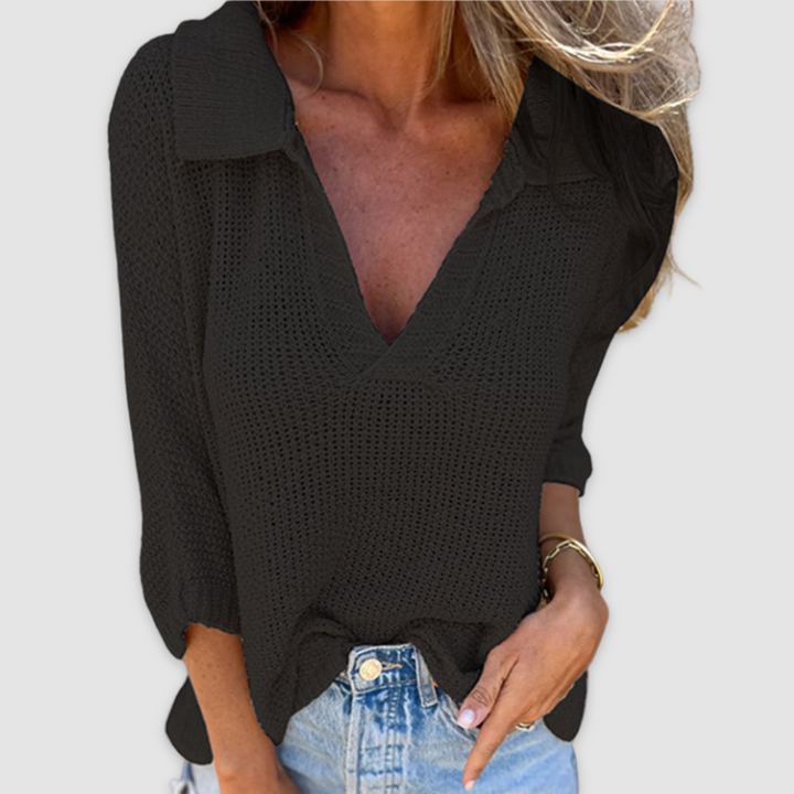 Lucy™ | Elegant V-Neck Top