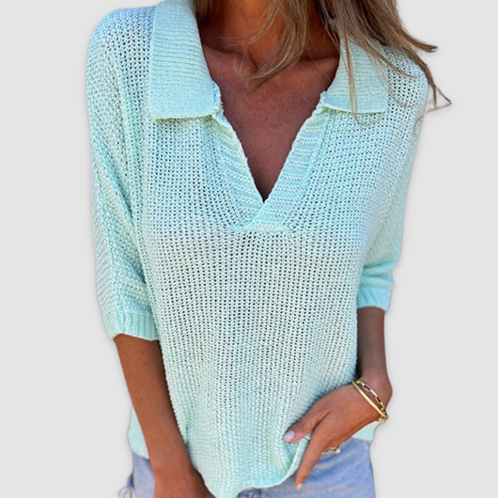 Lucy™ | Elegant V-Neck Top