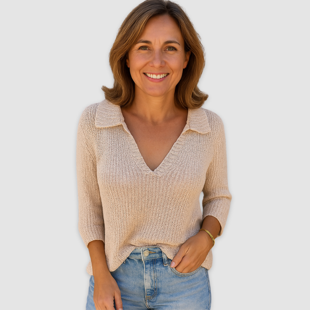 Lucy™ | Elegant V-Neck Top