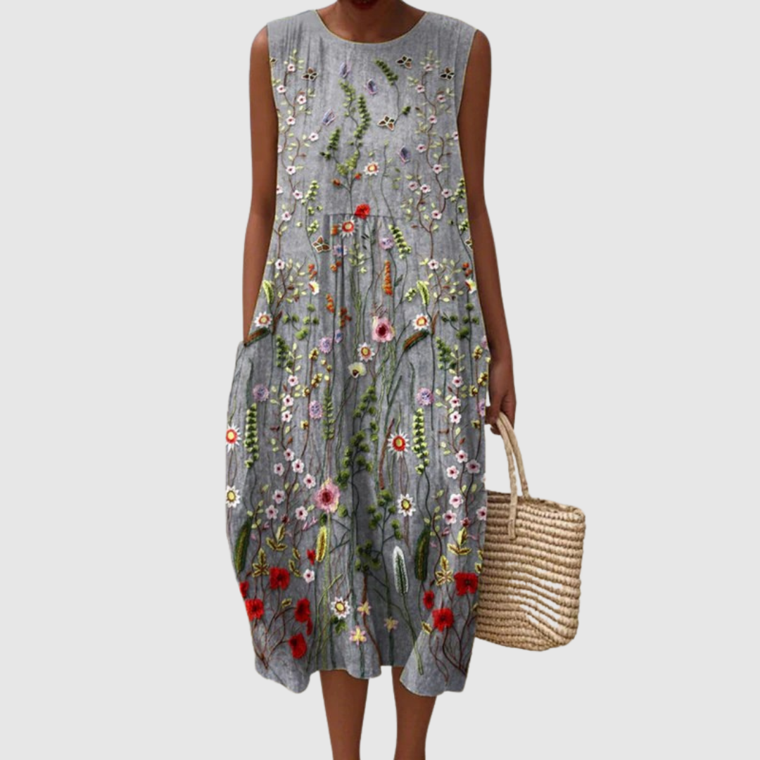 Clara | Floral Midi Dress