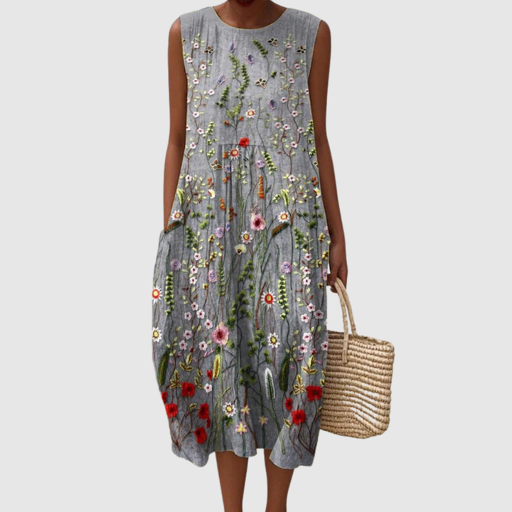 Clara | Floral Midi Dress