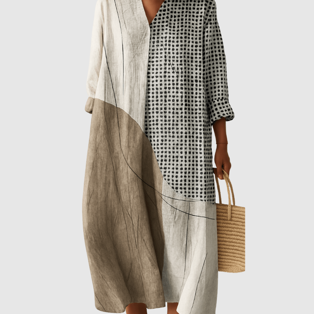 Ruby | Stripe Print Midi Dress