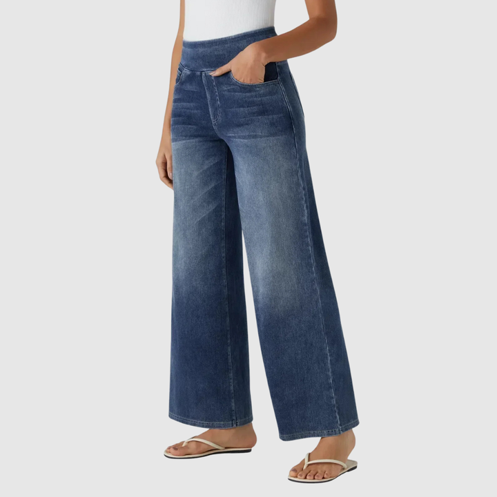 Eva | Comfortable & Stretch High-Waist Trousers
