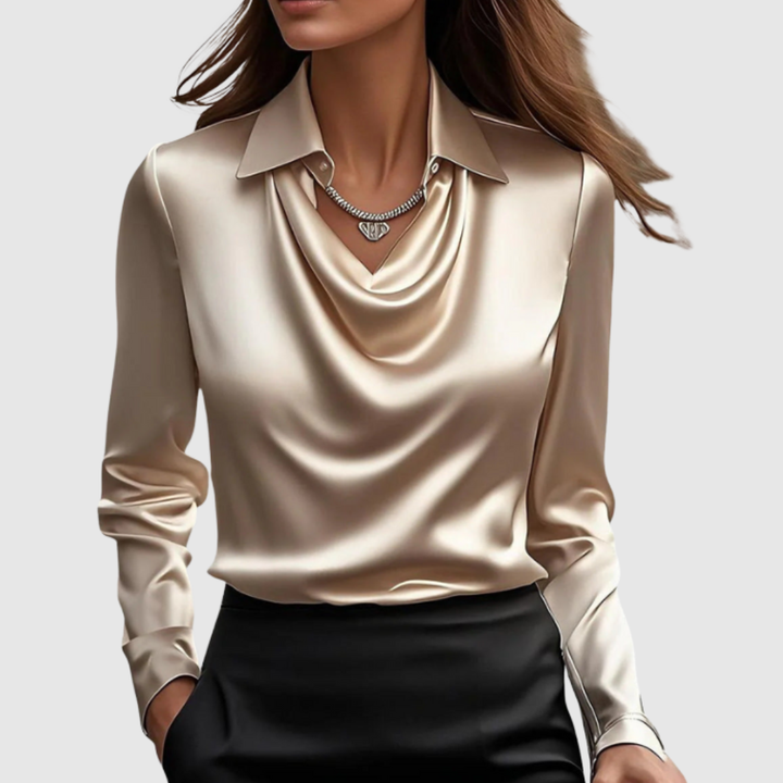 Ava | Glossy Blouse