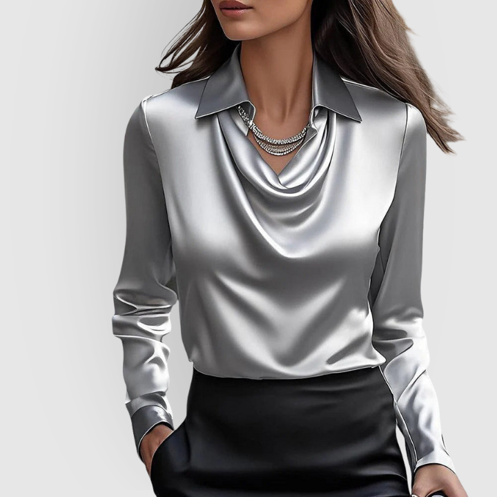 Ava | Glossy Blouse