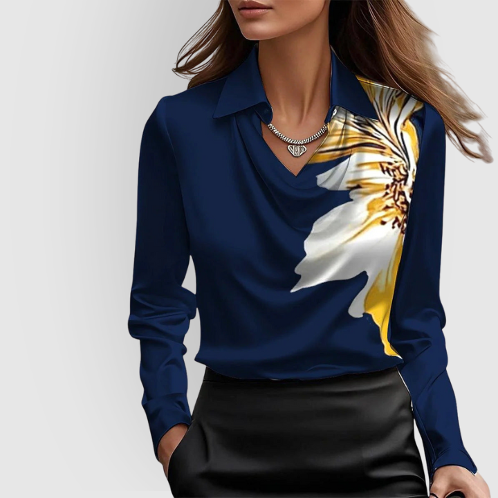 Ava | Glossy Blouse