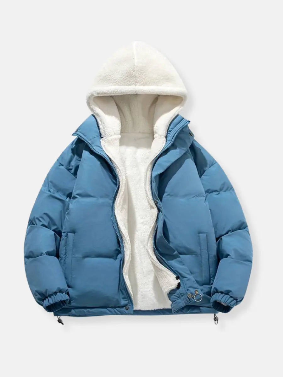 Women's Padded Winter Jacket with Fleece Lining