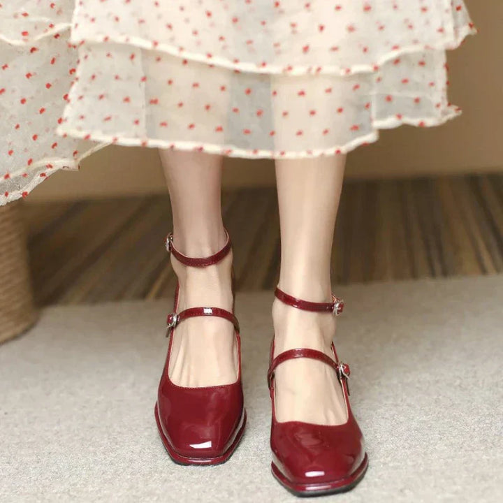 Leah | Elegant Ankle-Strap Pumps