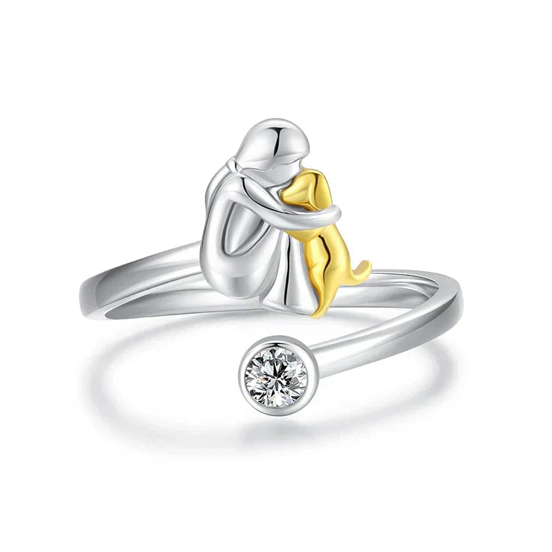 Poppy | Ring with Dog Icon