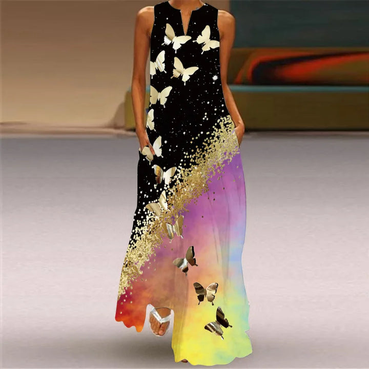 Aurelia™ | Butterfly Bloom A-Line Dress