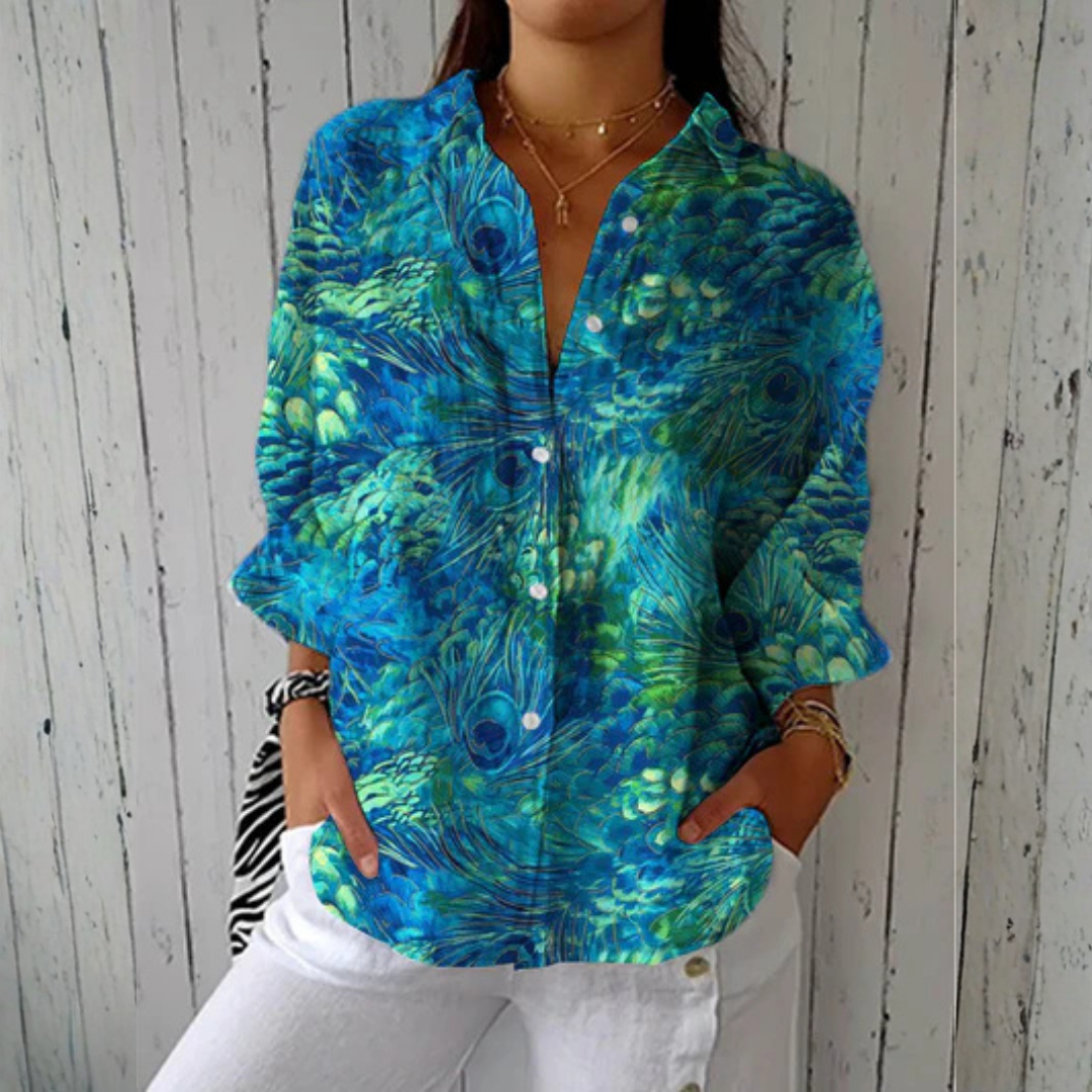 Holly blouse - Peacock Grace