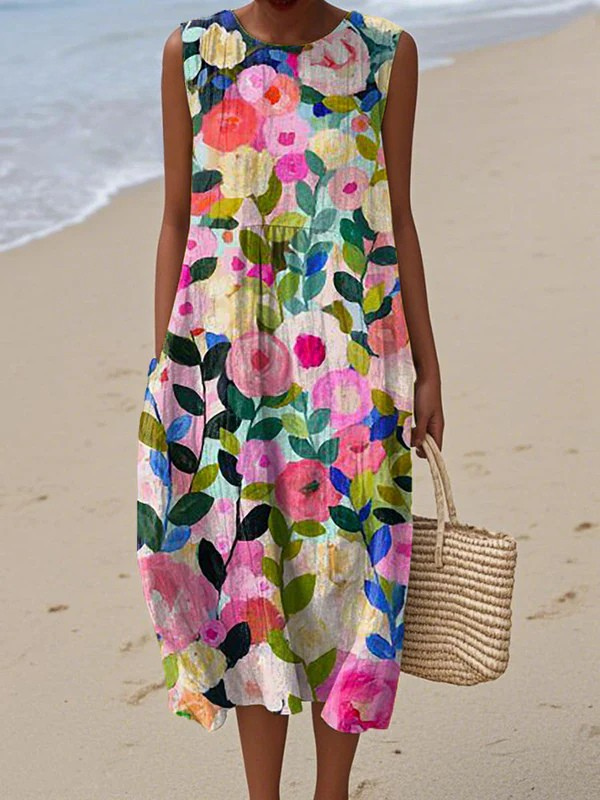 Beth™ | Floral Midi Dress