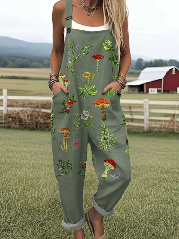 Florence | Nature-Inspired Embroidery Jumpsuit