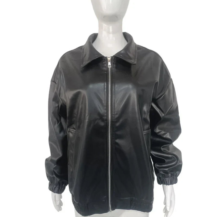 Women's Classic Faux Leather Jacket