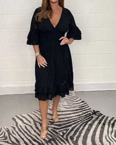 Robyn | Elegant Lace Midi Dress