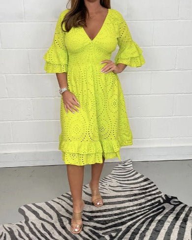 Robyn | Elegant Lace Midi Dress