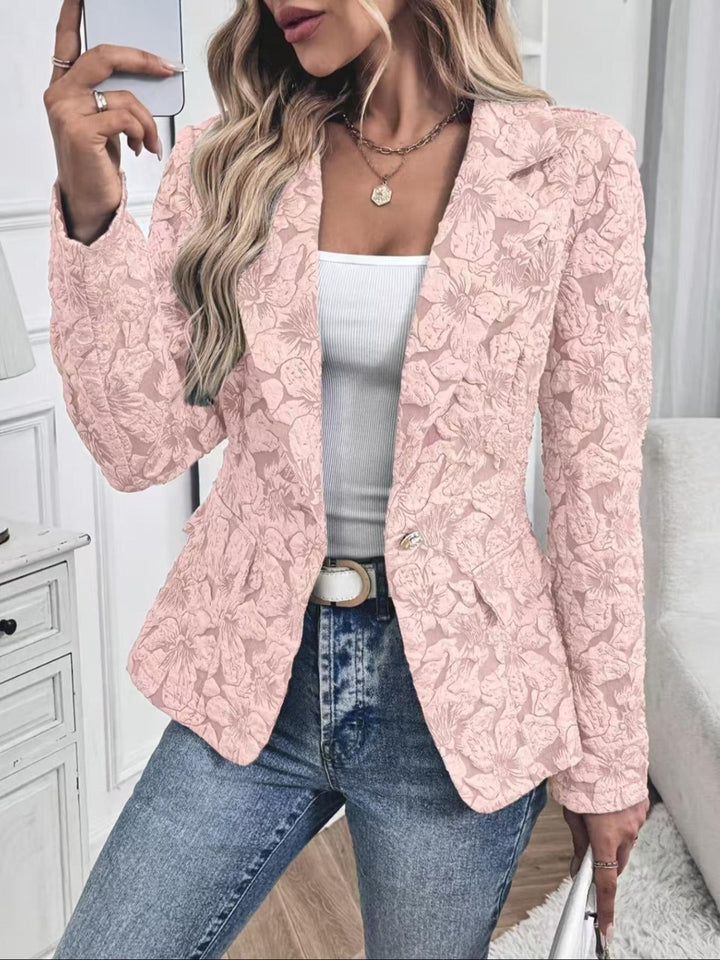 Paisley Print Fitted Blazer
