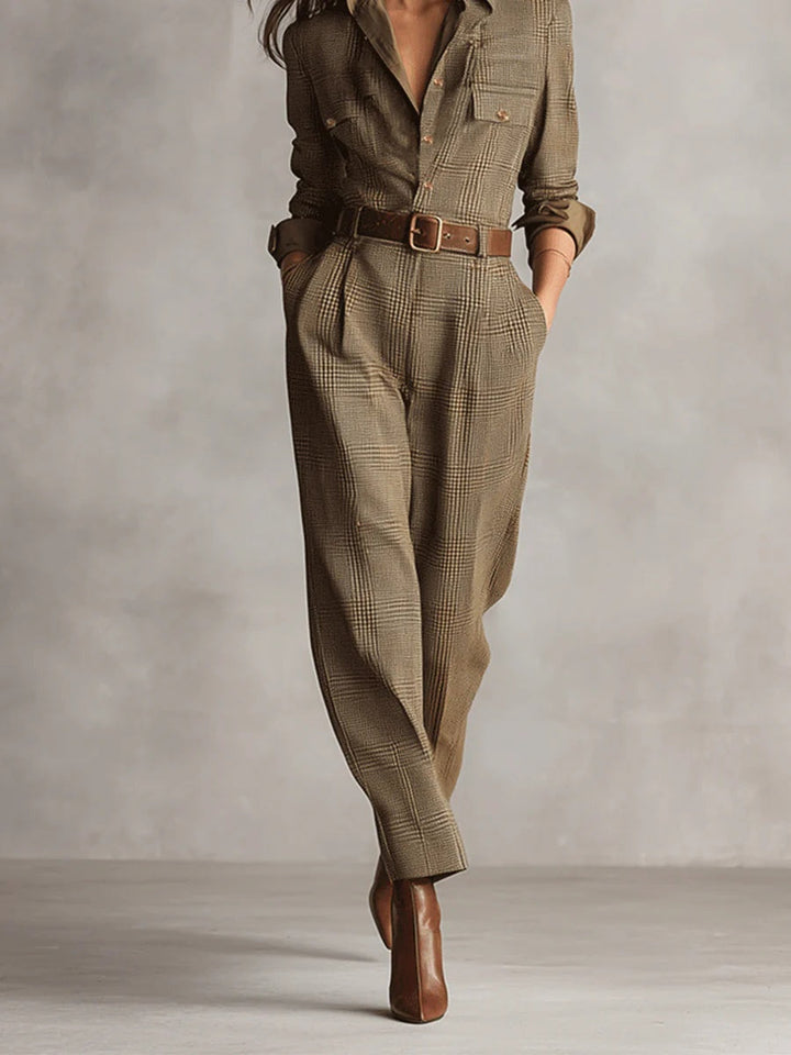 Mirabelle | Women's Tweed Jumpsuit