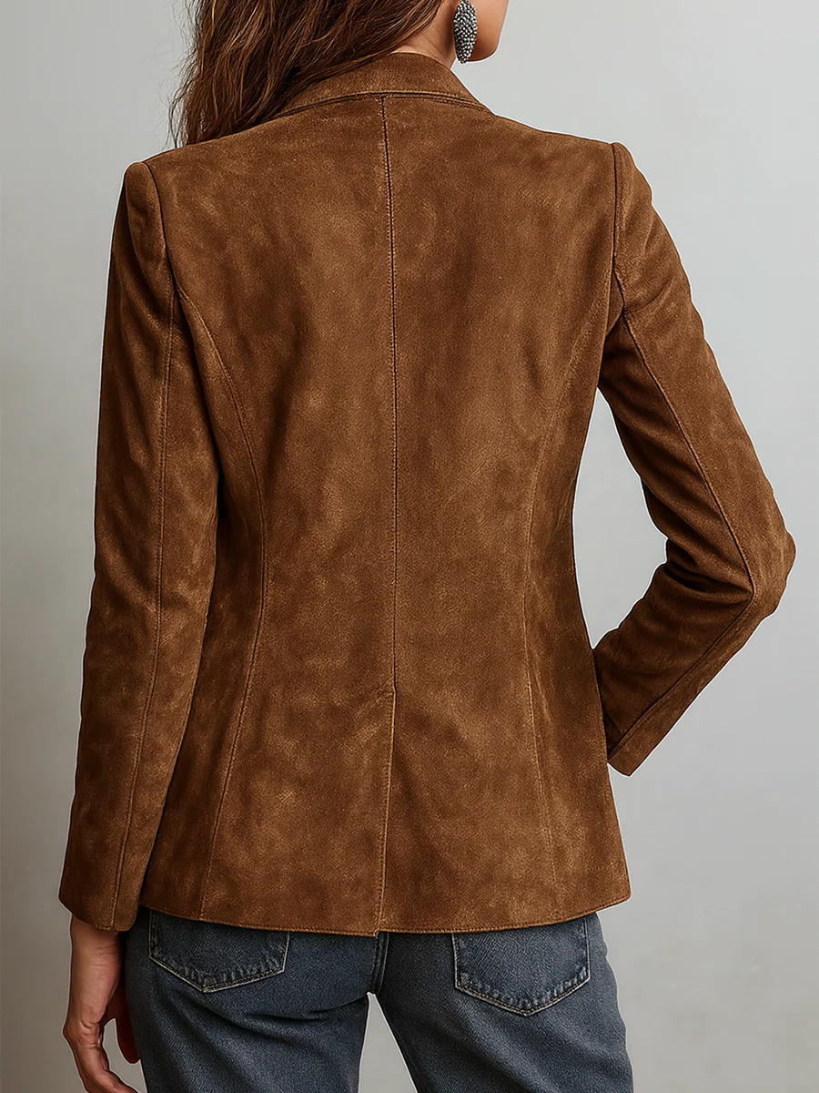 Vintage Brown Contrast Stitch Jacket