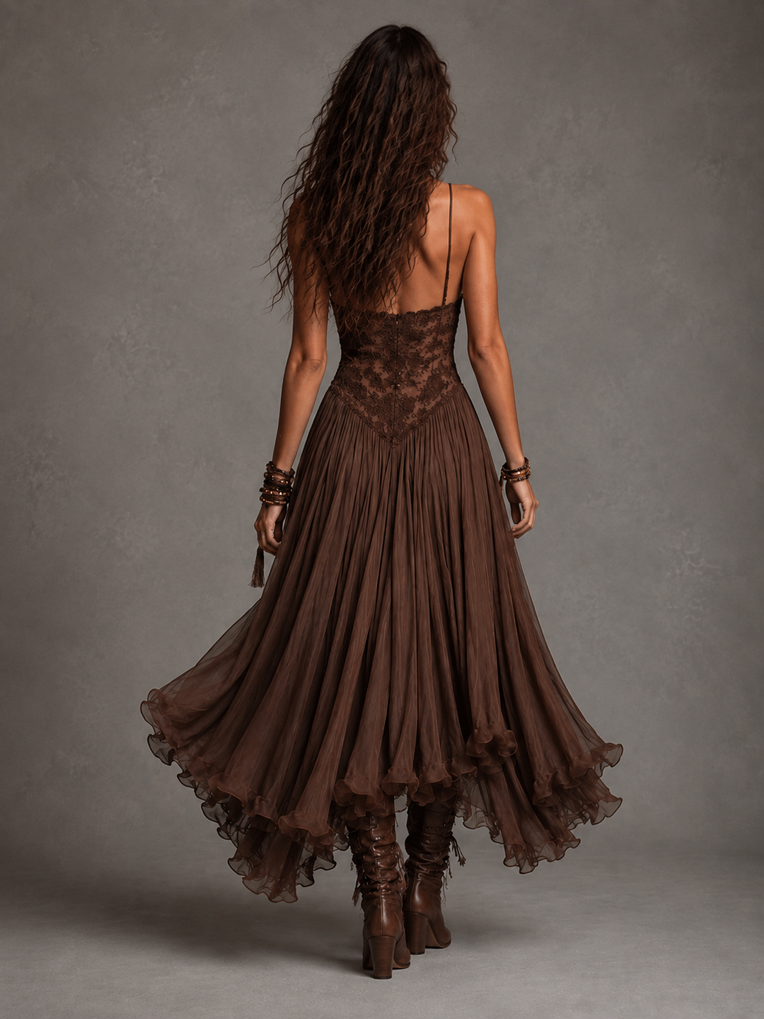 Olivia | Embroidered Corset Maxi