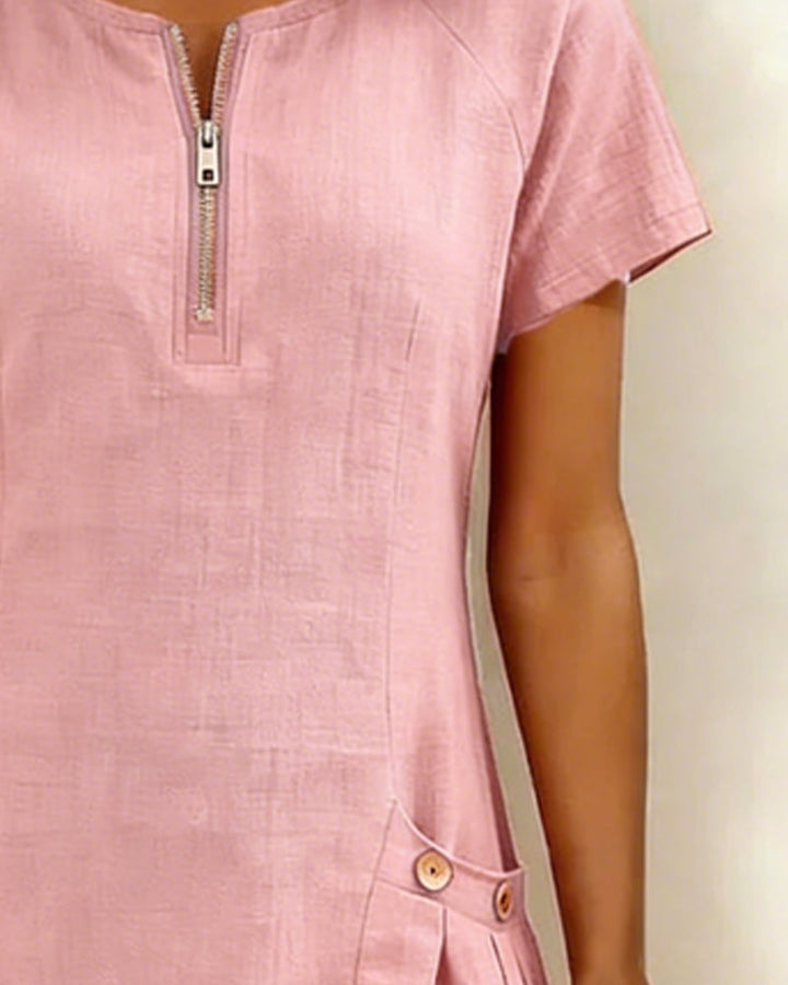 Margaret & Maeve™ | Zip-Pocket A-Line Dress