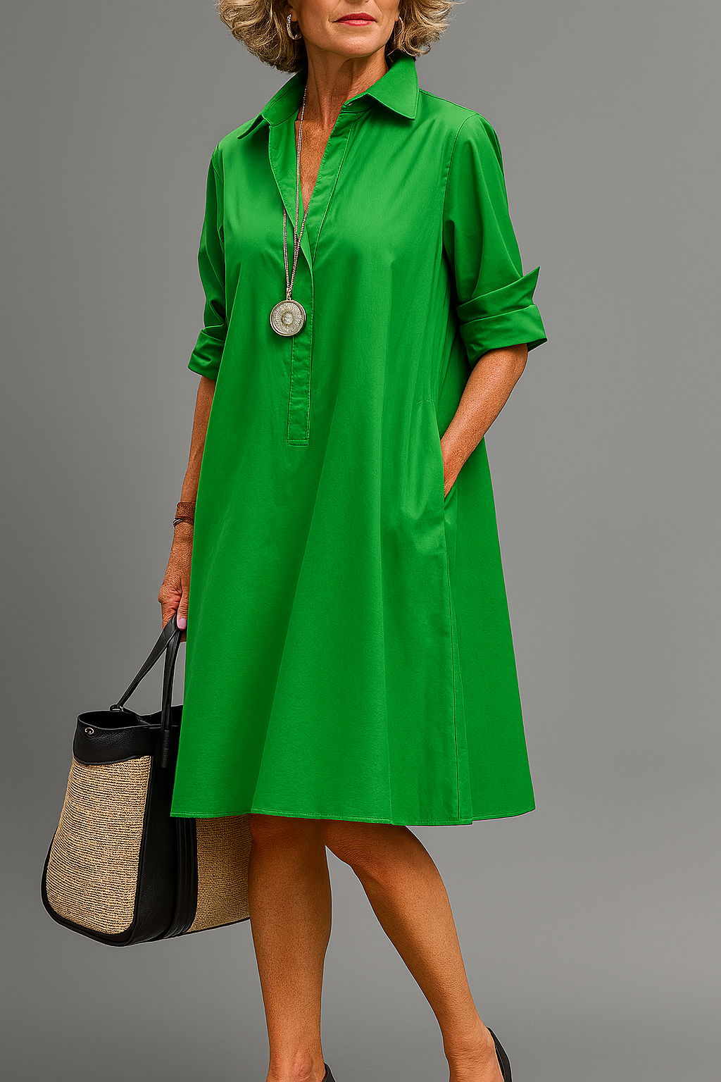 Naomi™ | Elegant Midi Dress