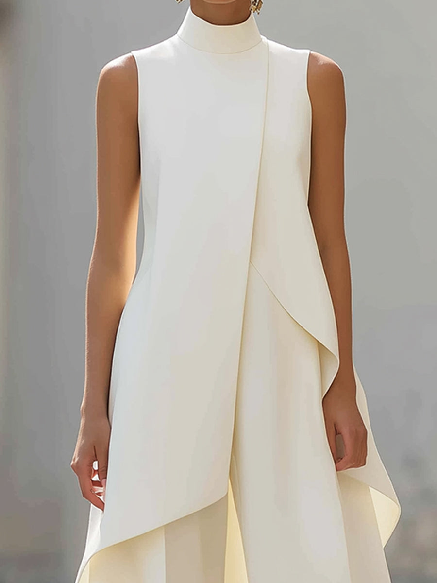 Martina | Draped Top & Wide-Leg Pants Set