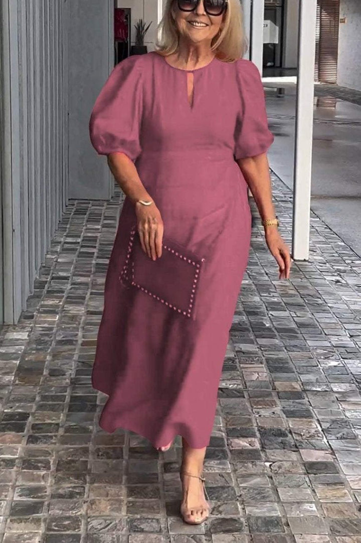 Jullie | Puff-Sleeve Maxi Dress