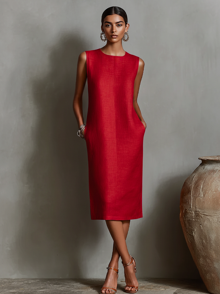 Maureen™ | Midi Dress with Pockets