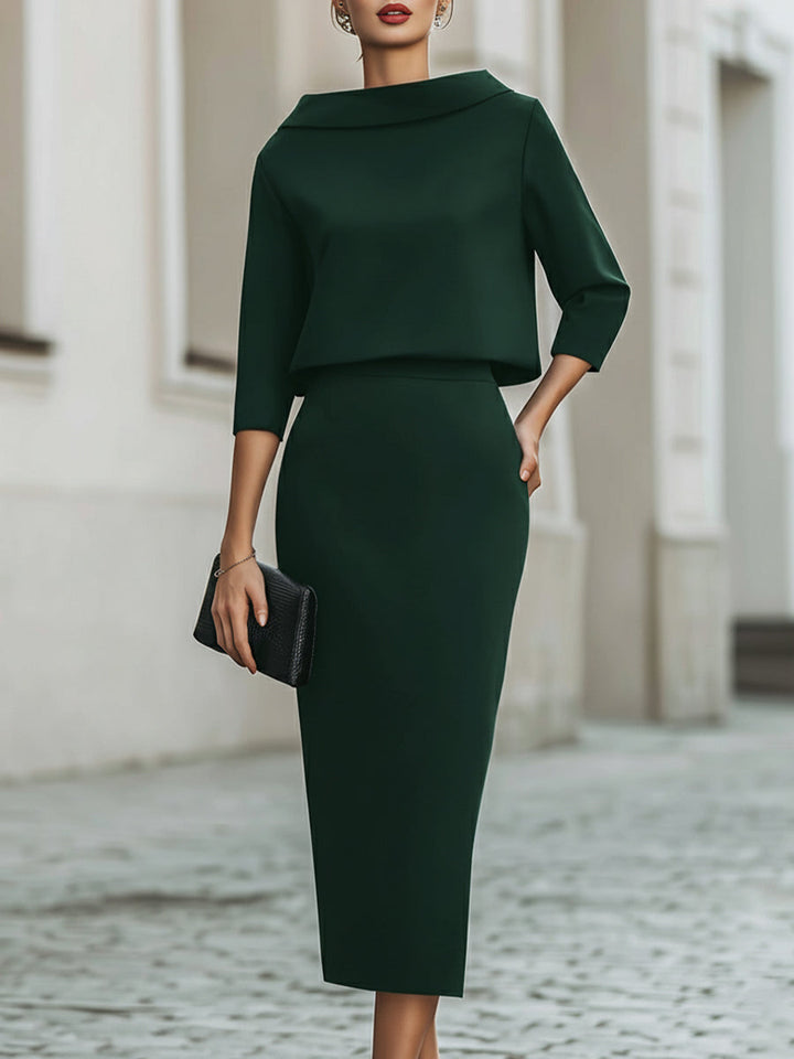 Brooks | Set with Boat Neckline