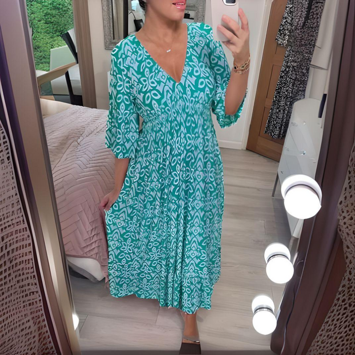 Toni | Boho Printed Maxi Dress