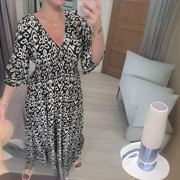 Toni | Boho Printed Maxi Dress