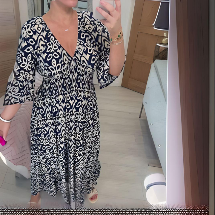Toni | Boho Printed Maxi Dress