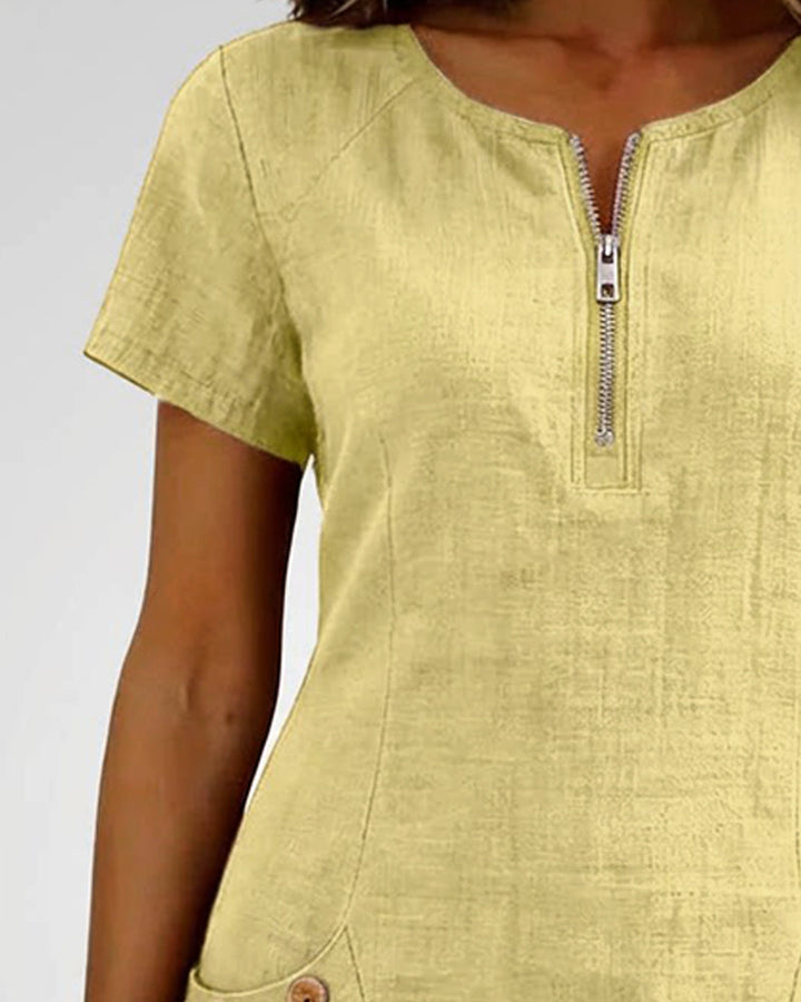 Margaret & Maeve™ | Zip-Pocket A-Line Dress