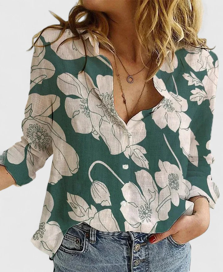 Harper | Women's Button Down Shirt with Lapel Collar
