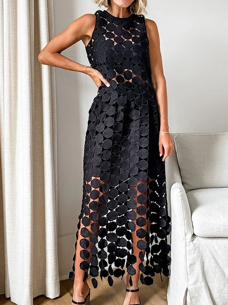 Giselle | Cutwork Two-Piece Maxi Set