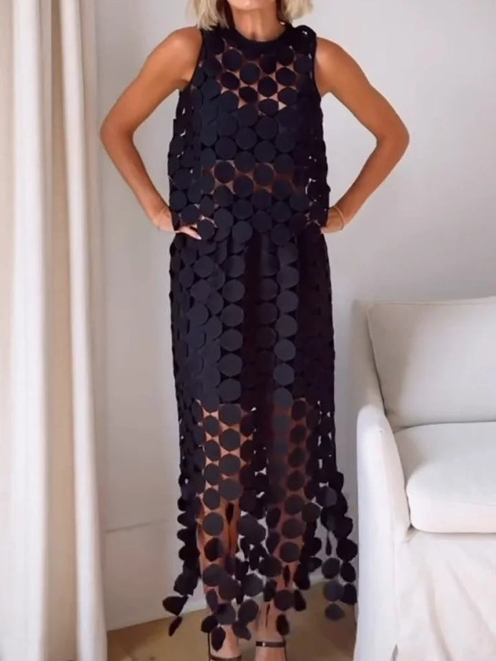 Giselle | Cutwork Two-Piece Maxi Set