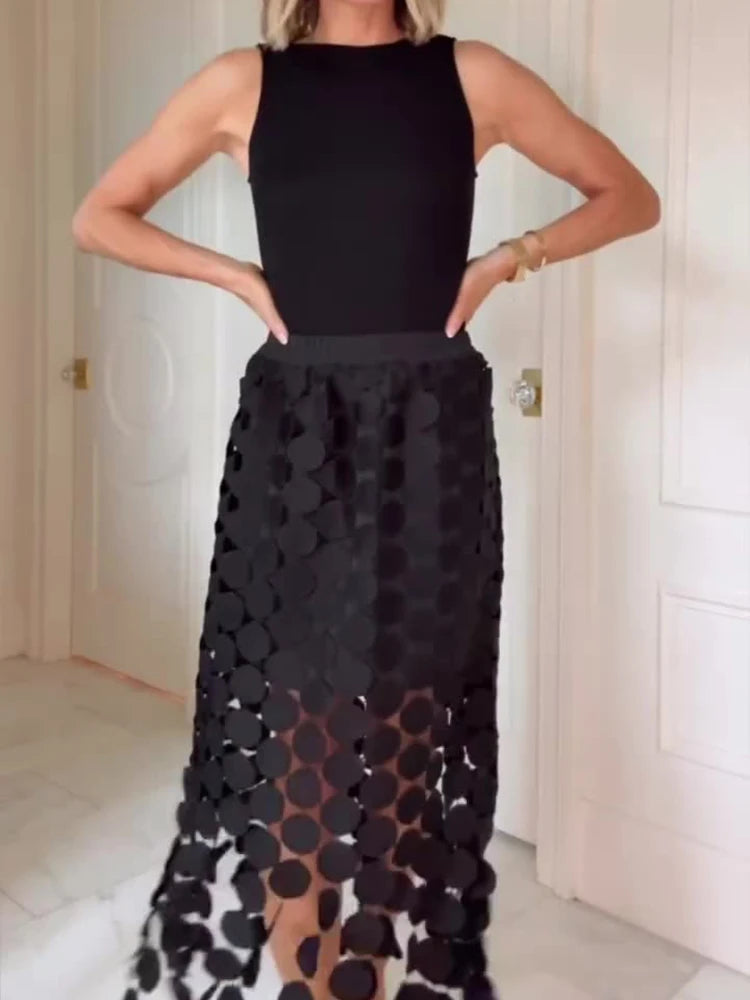 Giselle | Cutwork Two-Piece Maxi Set