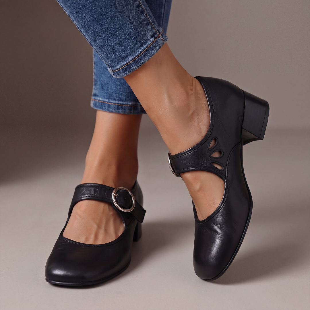 Josephine | Leather Comfort Mary Janes