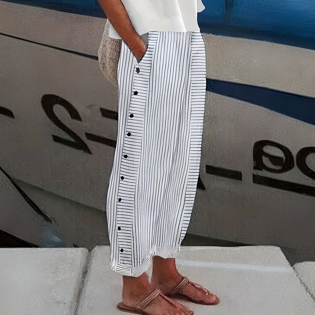 Dagny | Stylish Summer Striped Trousers