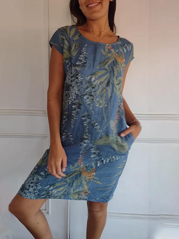 Yannah  | Casual Printed Summer Dress