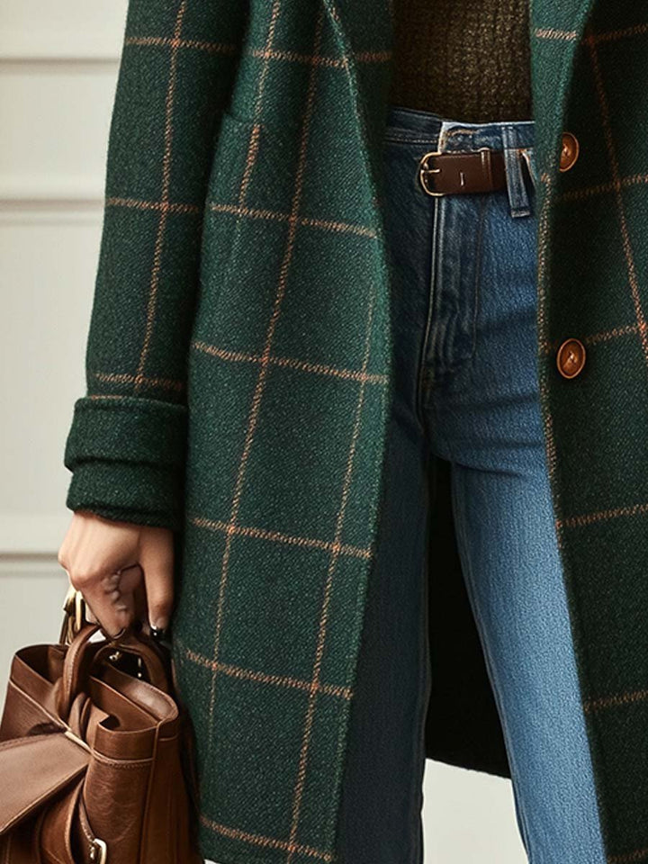 Jennifer | Retro Check Coat