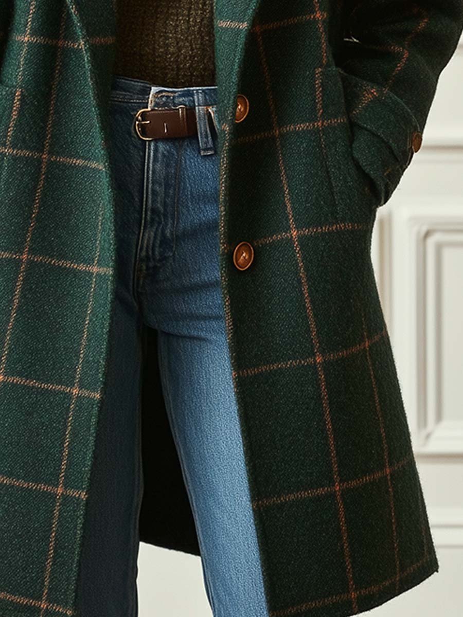 Jennifer | Retro Check Coat