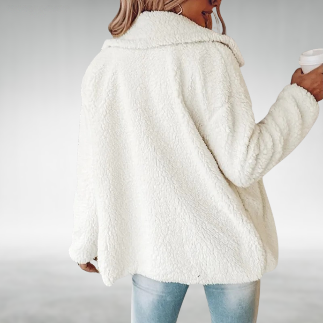 Lori Cozy Leopard Teddy Coat