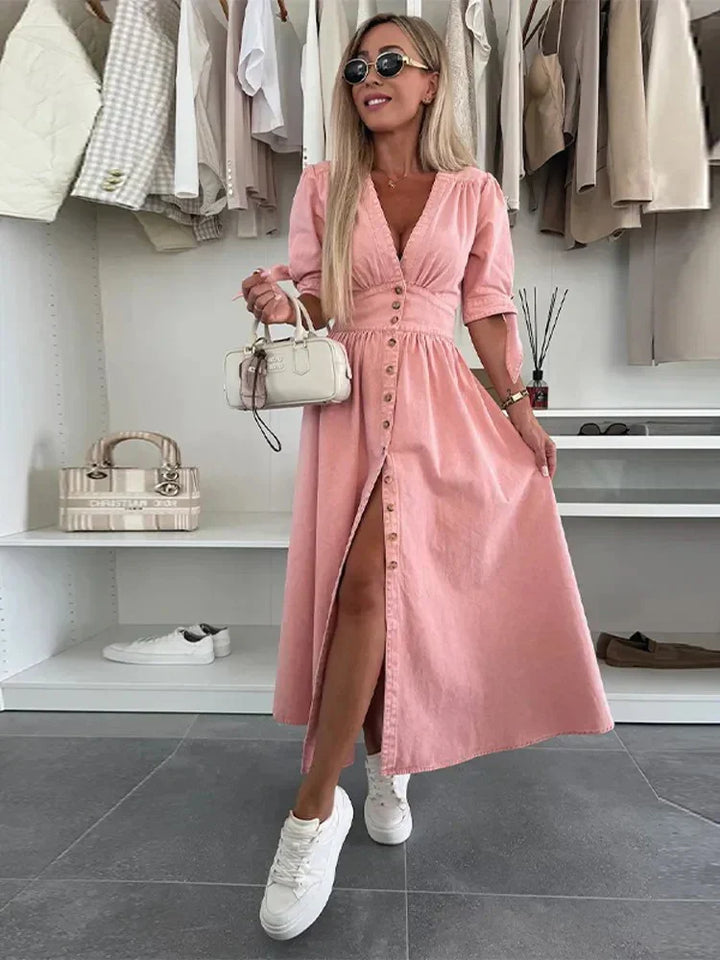 Zarina | Elegant Button Down Dress