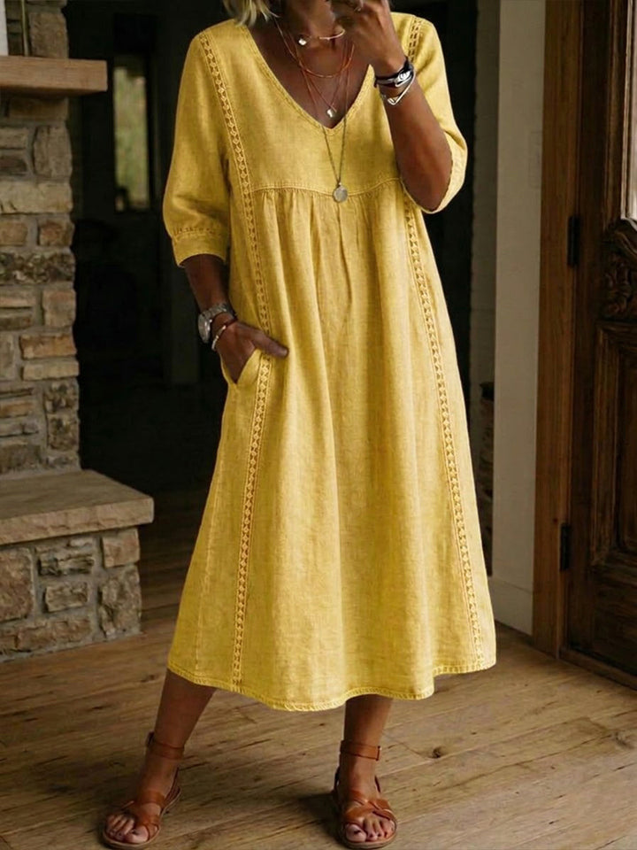 Martha | Patchwork Maxi Dress