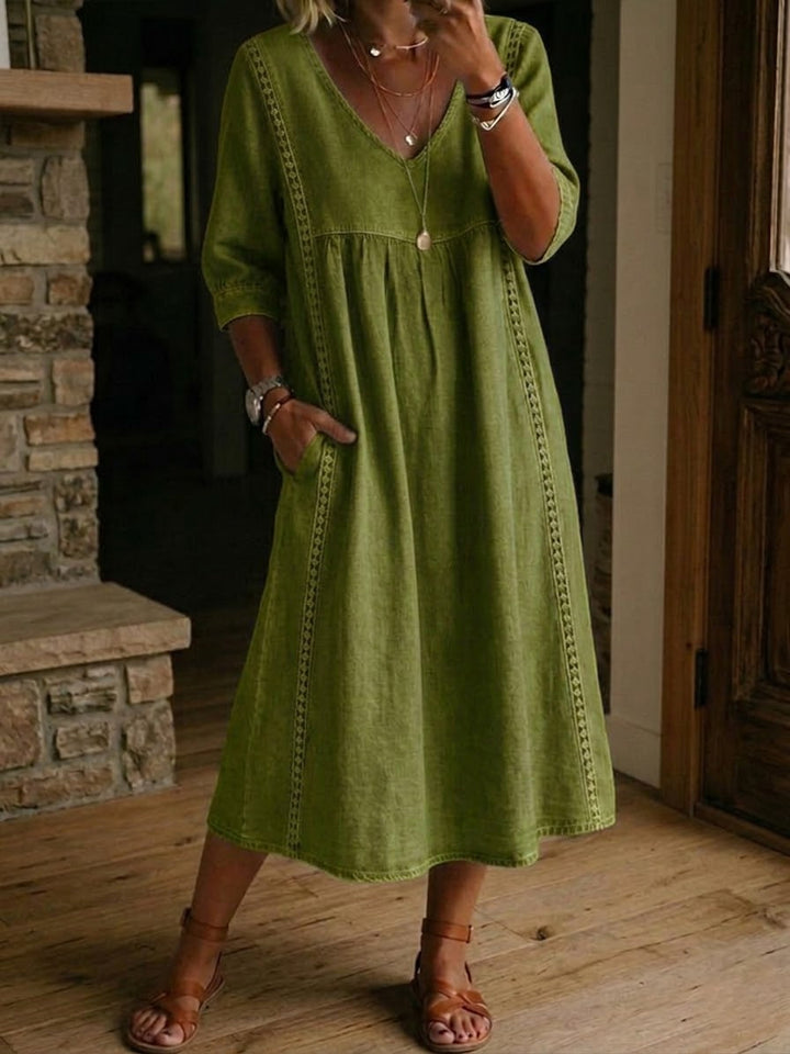 Martha | Patchwork Maxi Dress