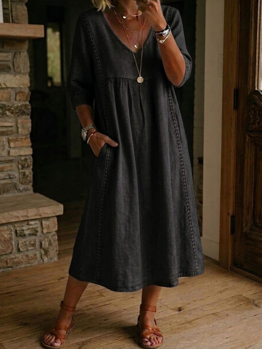 Martha | Patchwork Maxi Dress